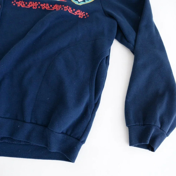 Vintage Blair Navy Aztec Button Up Cardigan Sweater Size Xl - Picture 6 of 12